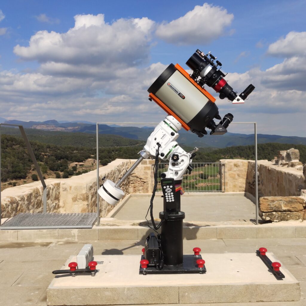 Telescopi al castell de Lladurs